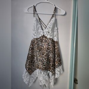 Victoria Secret Lingerie lace animal print size s/p